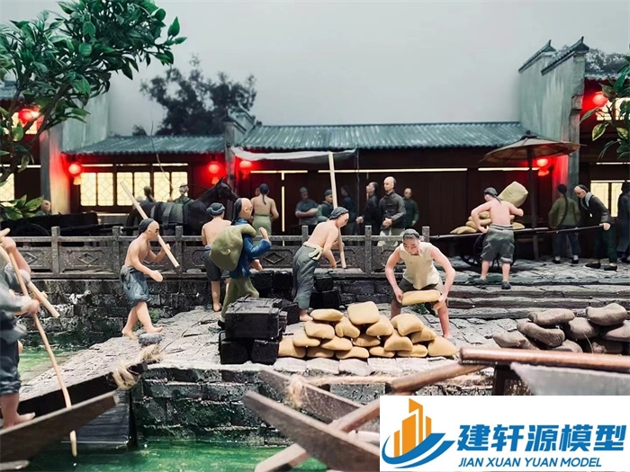 界首博物馆江南水乡模型